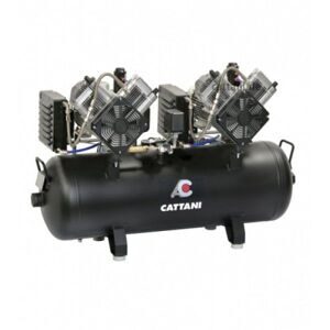 Cattani - компрессор 3х фазный на 5-6 установок, тандем 2 мотора по 2 цилиндра, с 2 осушителями | Cattani (Италия)