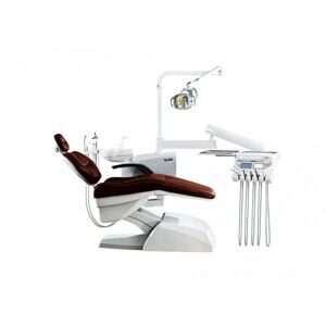 Azimut 500A MO - стоматологическая установка с нижней подачей инструментов, мягкой обивкой кресла и двумя стульями | Azimut (Китай